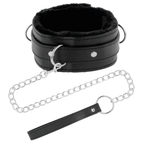 darkness collier de posture confortable avec chaine en cuir