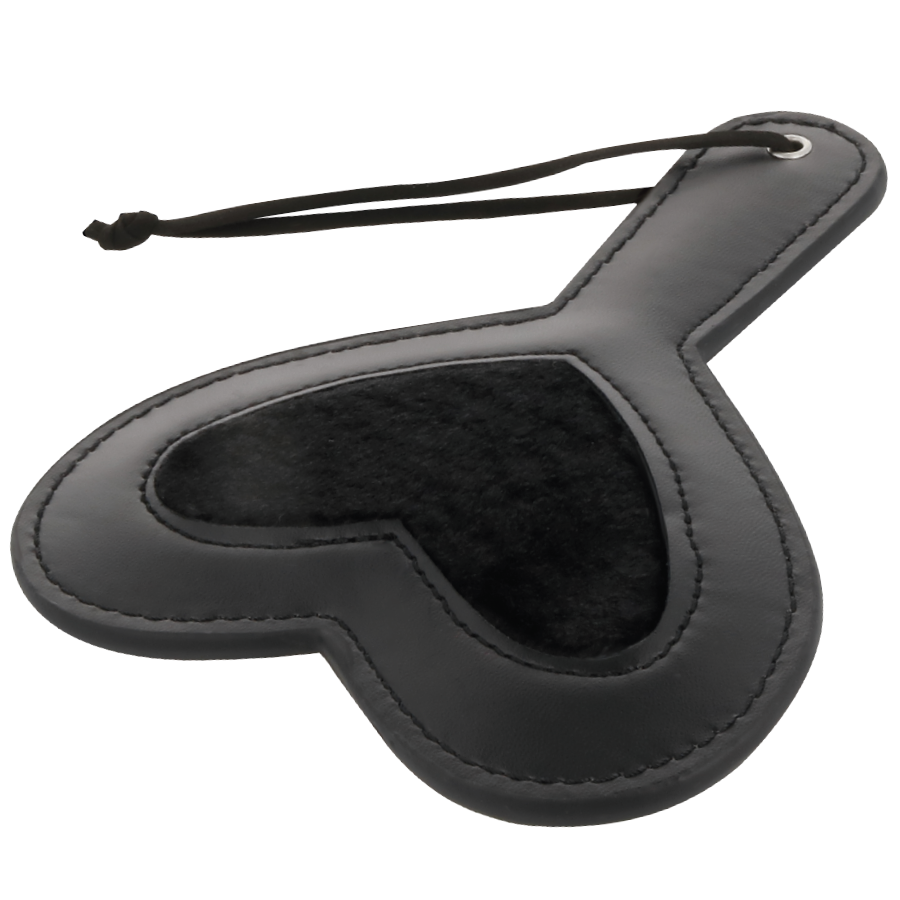 Paddle fétiche noir effet velours à pointes — vue principale