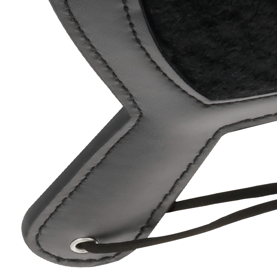 Paddle fétiche noir effet velours à pointes — détail produit