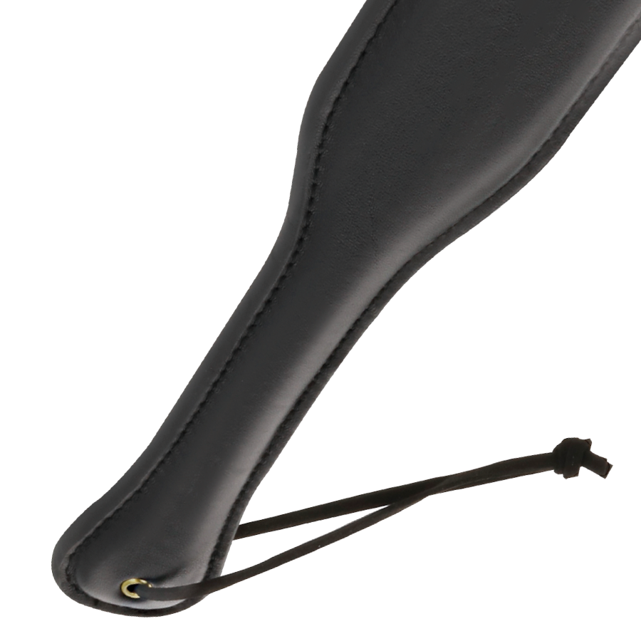 Paddle fétiche cuir noir Darkness — détail produit