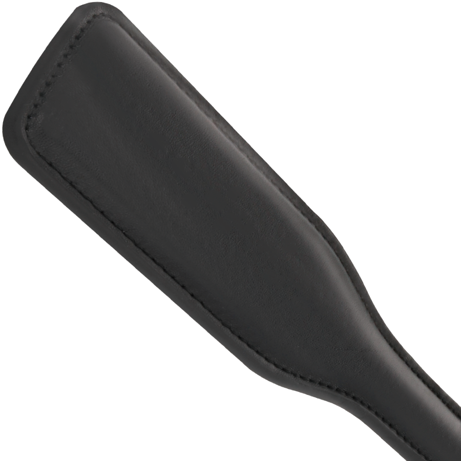 Paddle fétiche cuir noir Darkness — vue de profil