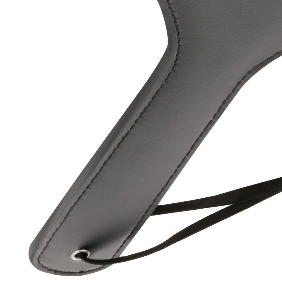 Pagaie de discipline BDSM noire Darkness — détail produit