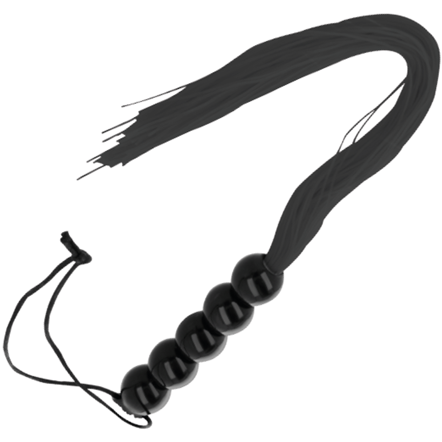 Fouet de bondage élégant avec poignée — vue de dos