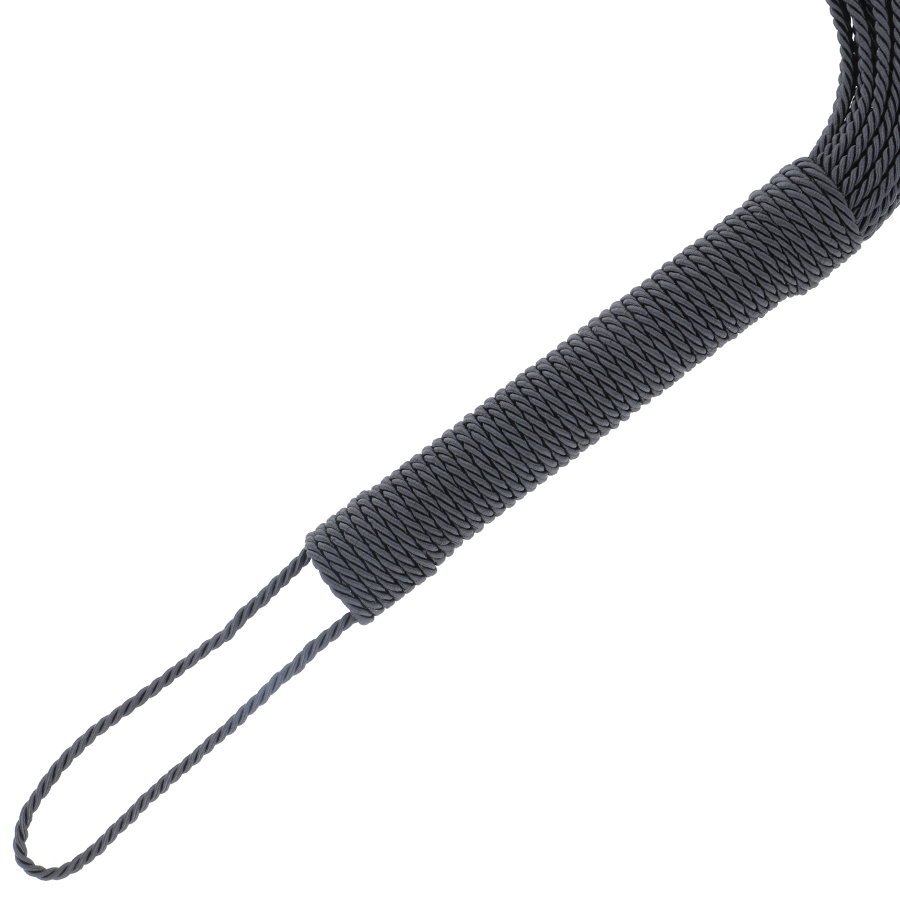 Fouet de bondage noir — détail produit