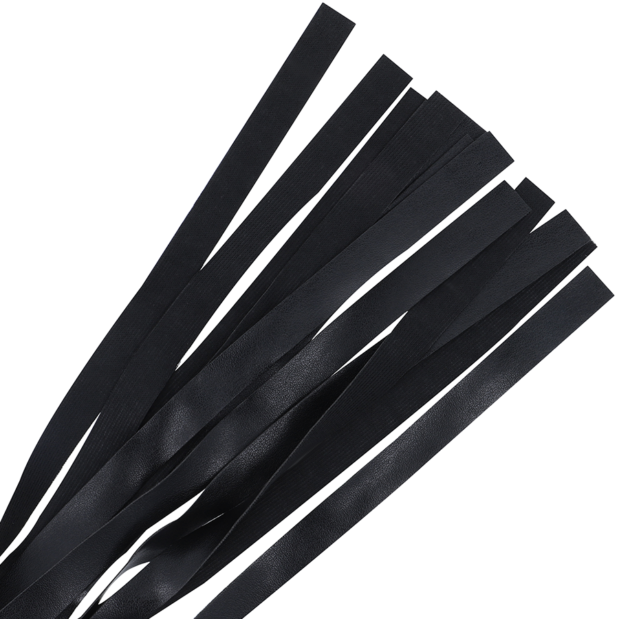 Fouet de bondage noir Darkness — vue de profil