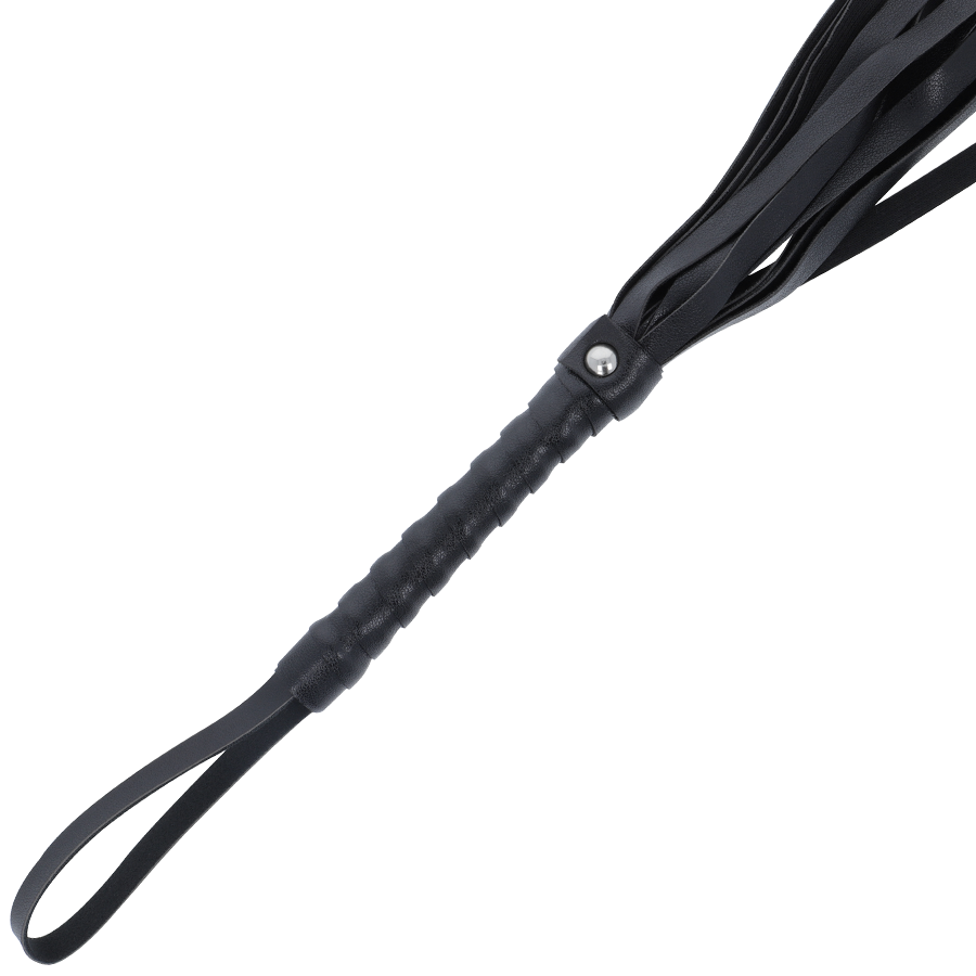 Fouet de bondage noir — détail produit