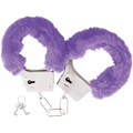 darkness menottes en metal doublees lilas