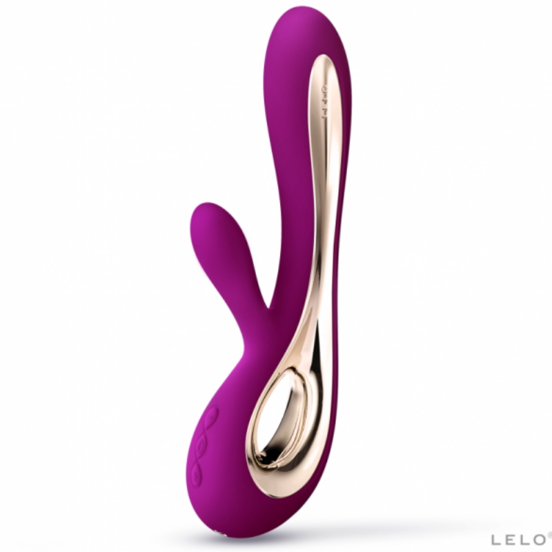 Vibromasseur rabbit double stimulation point G et clitoris — vue de dos