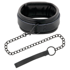 Ensemble menottes et collier cuir noir — vue de dos