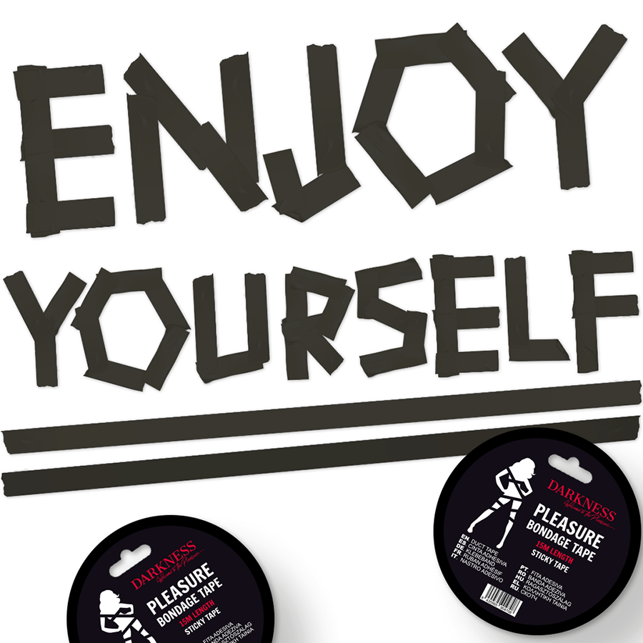 Ruban de bondage auto-adhérent 15 mètres — vue de dos