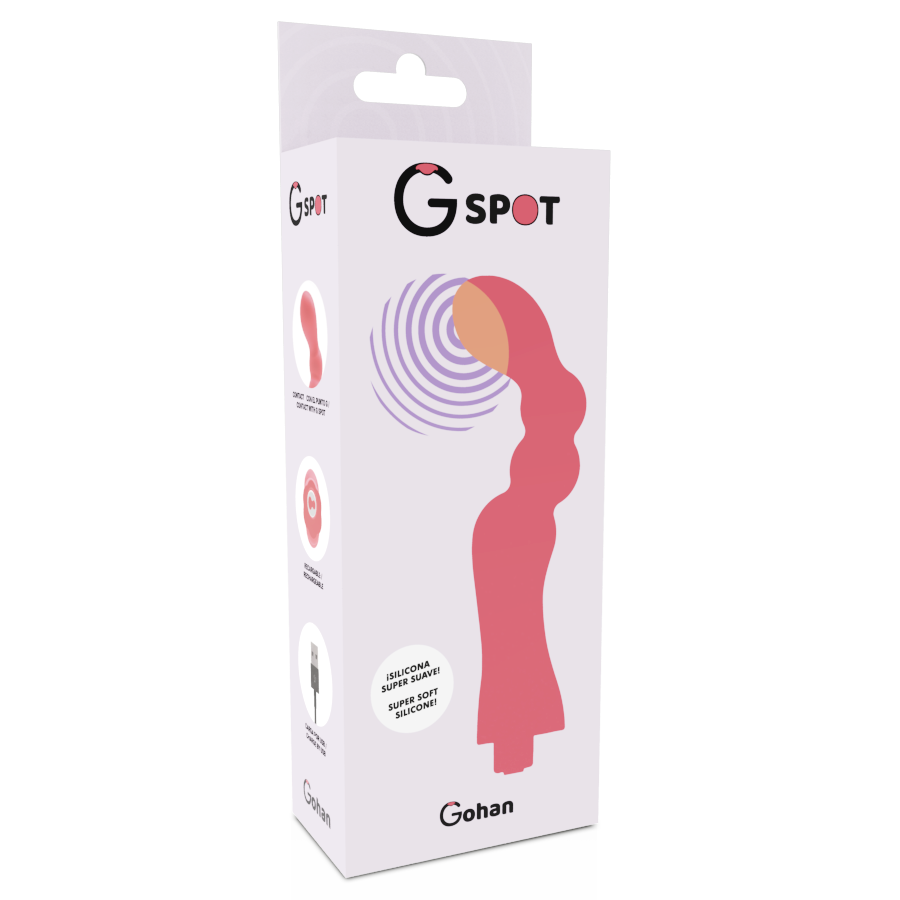 Vibromasseur Point G Gohan Silicone Rechargeable — détail texture surface
