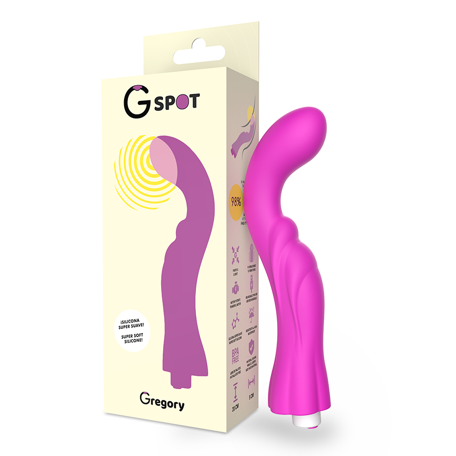 Vibrateur Point G Gregory silicone rechargeable — vue principale