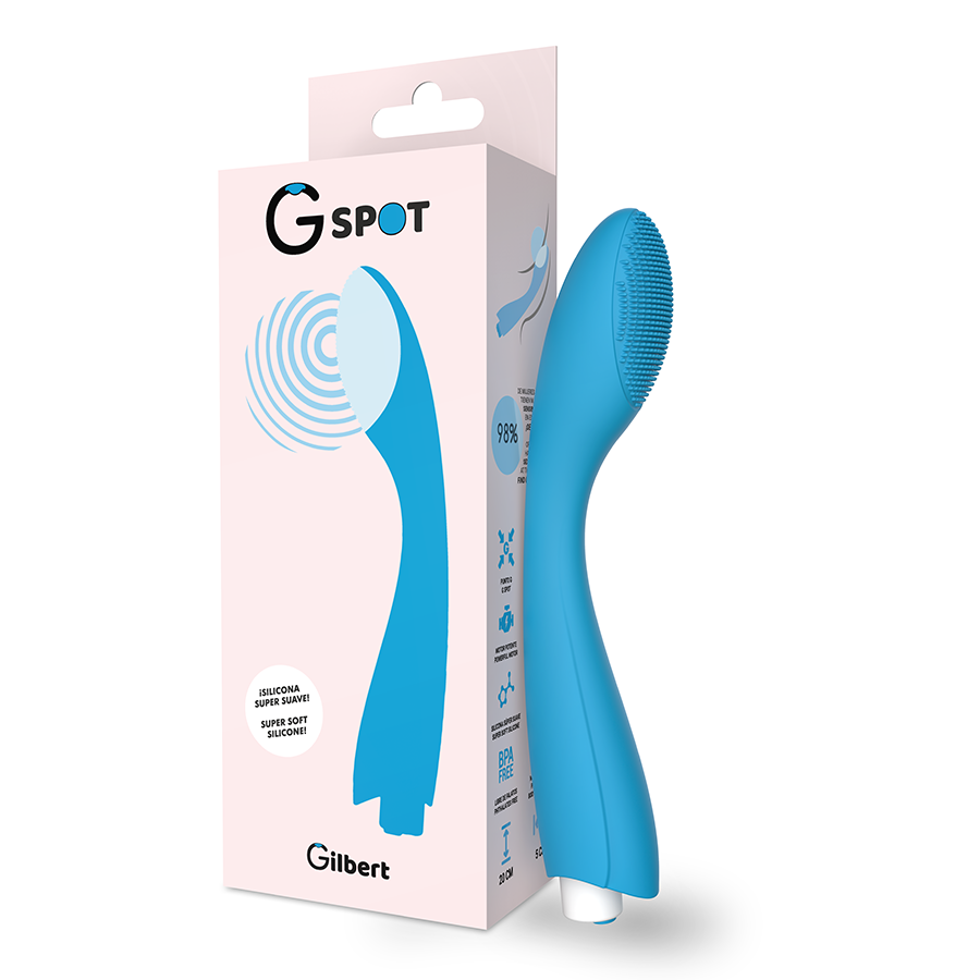 Vibromasseur point G silicone tête incurvée — vue principale