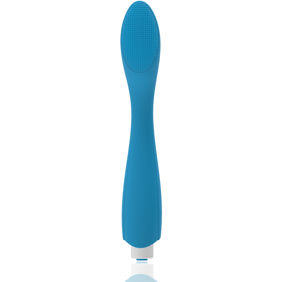 Vibromasseur point G silicone tête incurvée — vue de dos