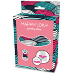 Boîte Happy Loky Panty Vibe illustrant une culotte portée avec le vibromasseur intégré et la télécommande