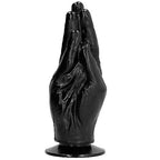 Gode fisting noir ergonomique — détail produit