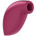 Stimulateur clitoridien Satisfyer rose framboise par ondes de pression, vue de profil avec embout d'aspiration en silicone doux, technologie sans contact.