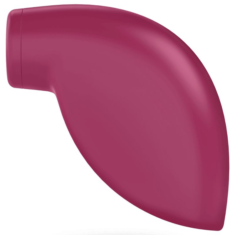Stimulateur clitoridien Satisfyer One Night Stand rose vu de dessus, format compact pour découvrir les ondes de pression.