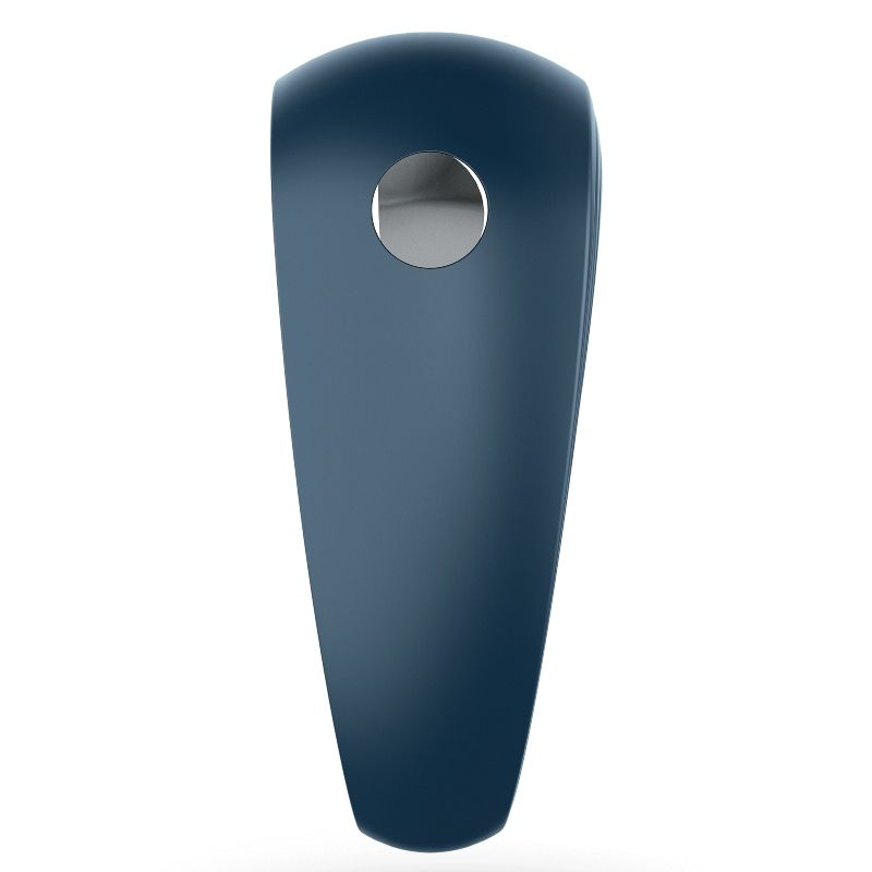 Anneau vibrant en silicone avec stimulateur clitoridien — détail texture surface