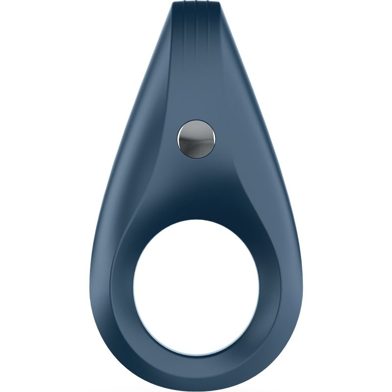 Anneau pénien vibrant avec stimulateur clitoris — détail texture surface