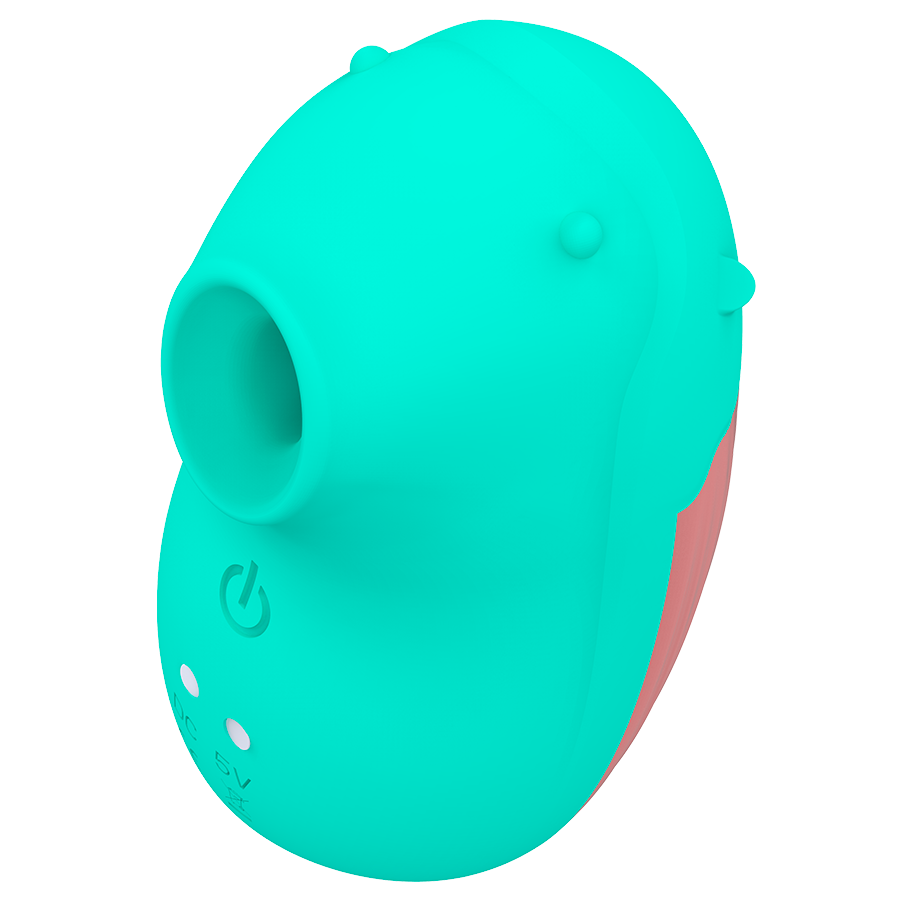 Stimulateur clitoridien Shushu aspiration vibration silicone — vue de dos
