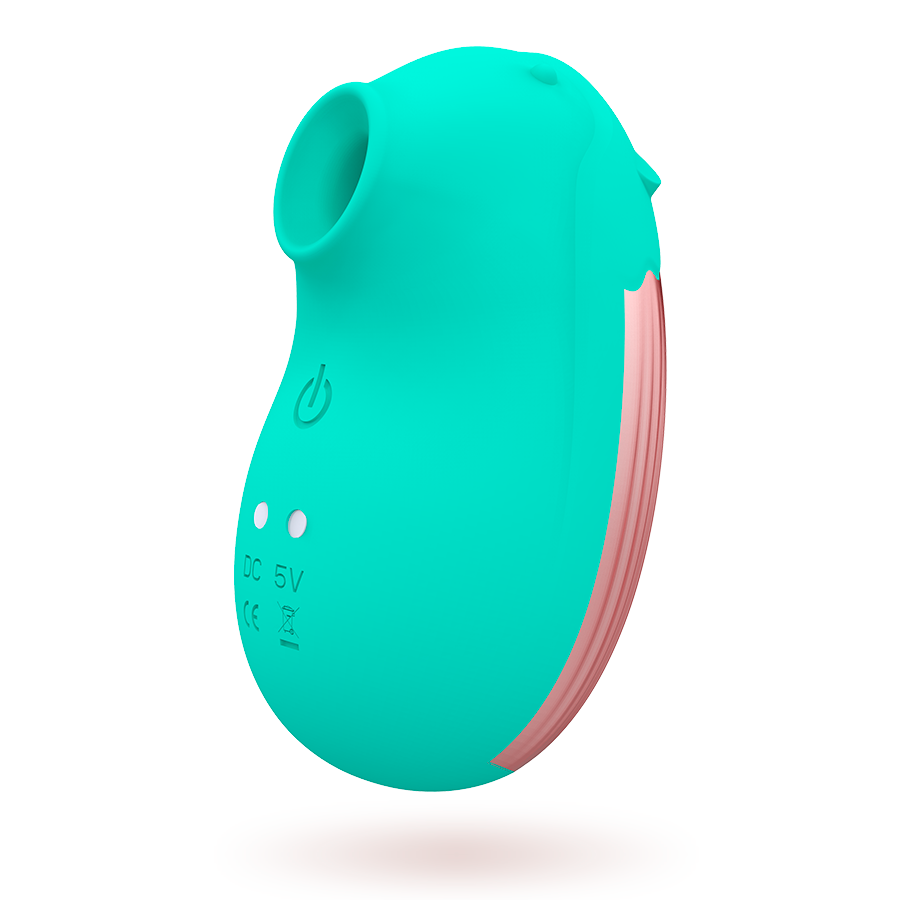 Stimulateur clitoridien Shushu aspiration vibration silicone — détail texture surface
