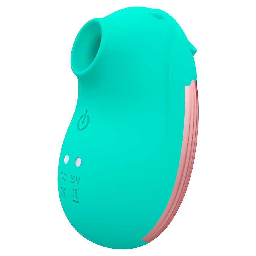 Stimulateur clitoridien Shushu aspiration vibration silicone — détail base