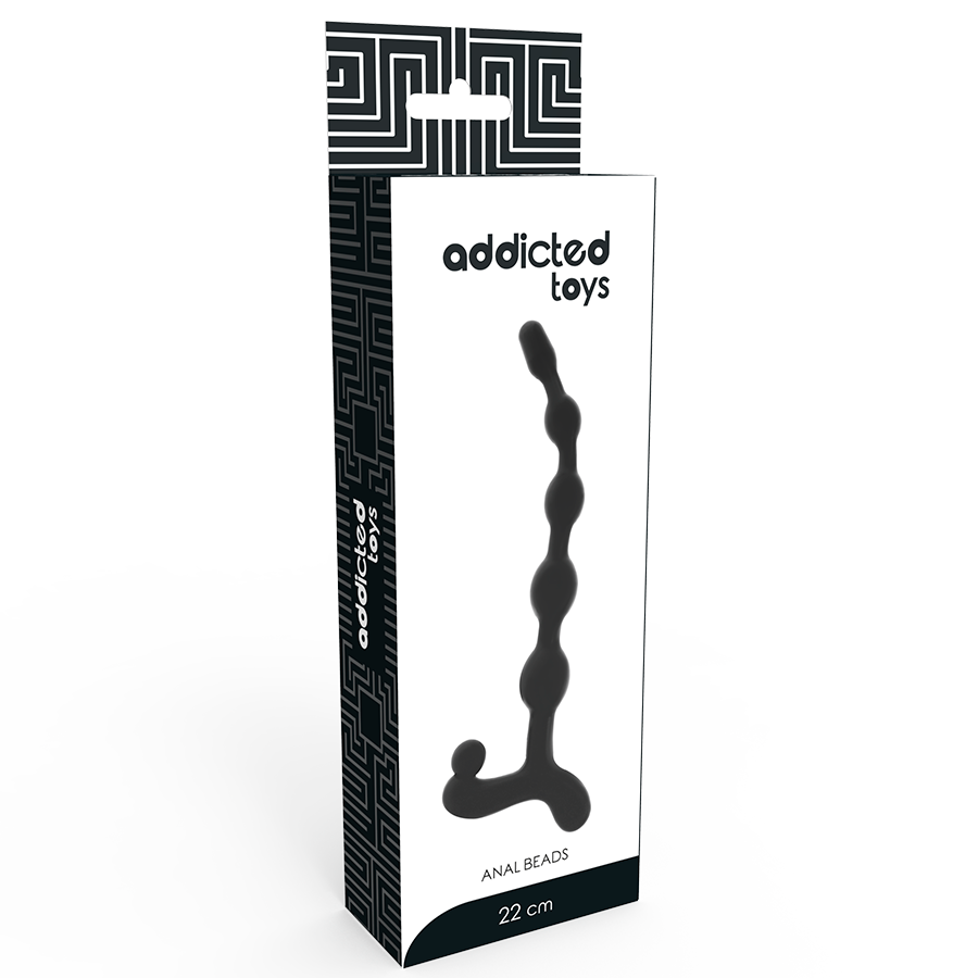 Chapelet anal 5 boules progressives — détail texture surface