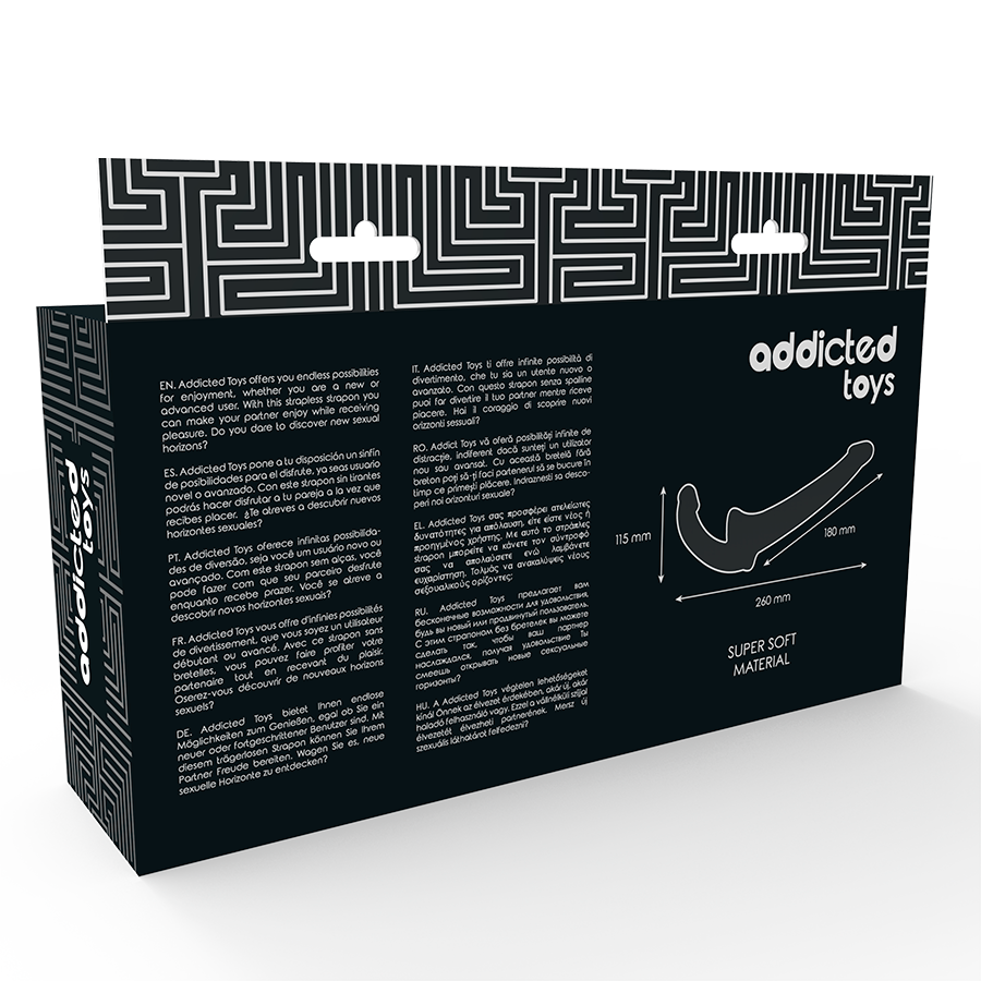 addicted toys gode avec arn s sans soujection noir