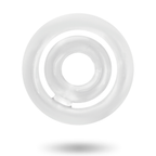 Anneau pénien Potenz silicone transparent double — vue de profil