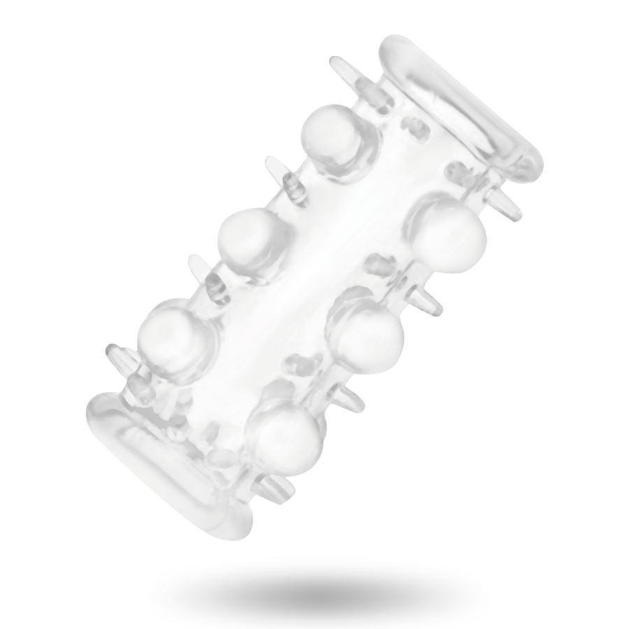 Anneaux péniens transparents Addicted Toys vus sous un autre angle, avec ombre portée
