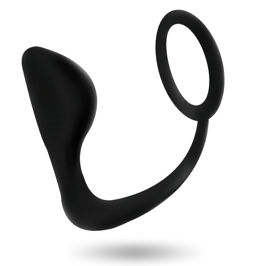 addicted toys plug anal avec anneau penis noir