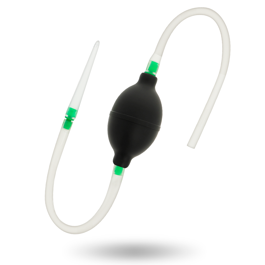 Poire anale lavante noir TPR — vue de dos