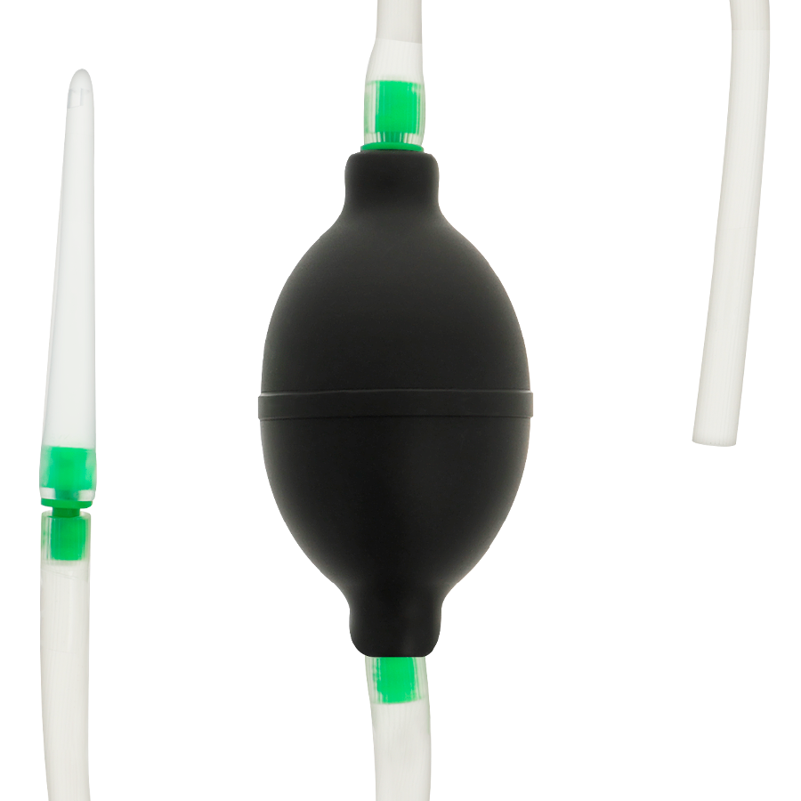 Poire anale lavante noir TPR — vue de profil