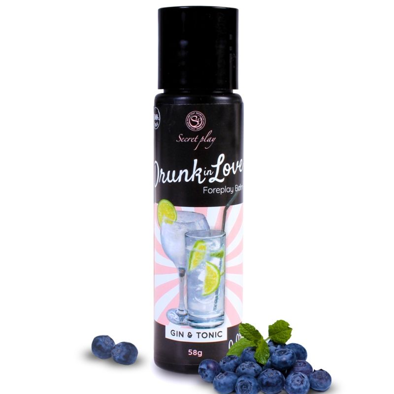 Lubrifiant comestible Gin Tonic 60 ml base eau — vue principale