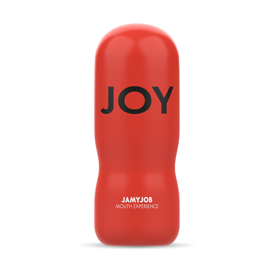 Étui rouge Jamyjob Joy Mouth Experience vu de face, isolé