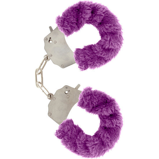 toyjoy manchettes furry fun bondage violet