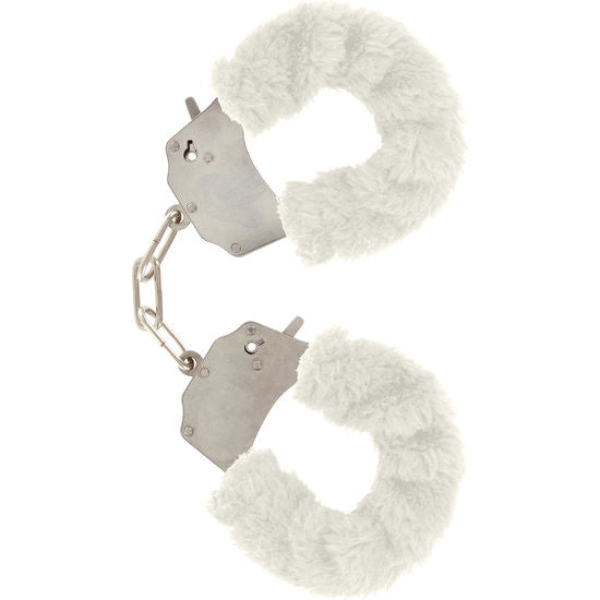 toyjoy manchettes furry fun bondage blanc