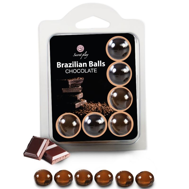 Set 6 boules brésiliennes aromatisées chocolat — vue principale