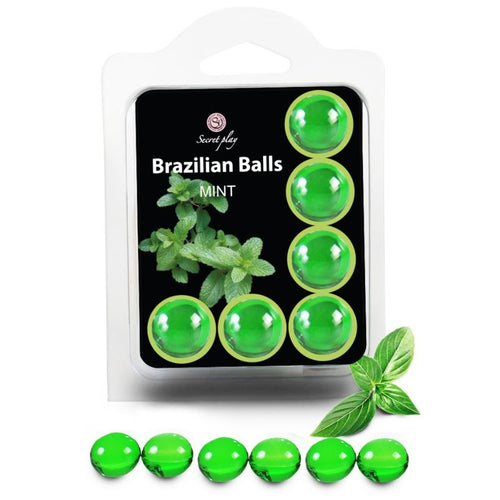 Boules de massage huile parfum menthe — vue principale