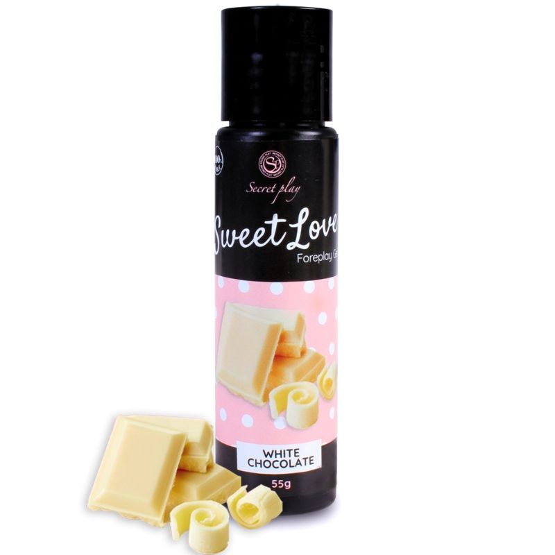 Gel lubrifiant comestible saveur chocolat blanc — vue principale
