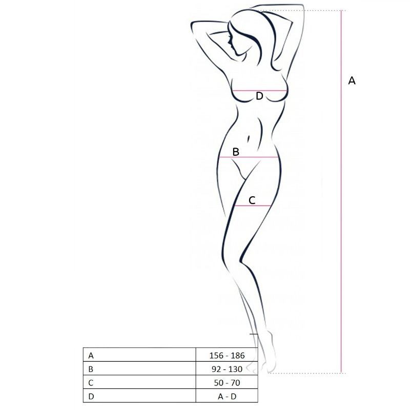 Combinaison résille élastique brodée à entrejambe ouvert Pas — emballage produit