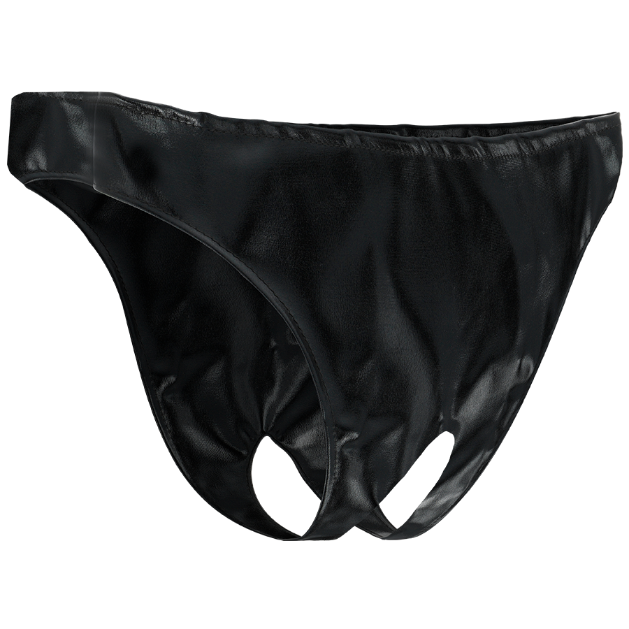 Culotte fétichiste à ouverture unisexe — détail produit