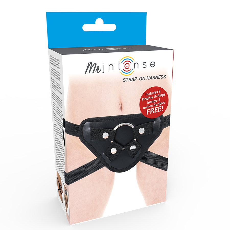 Harnais universel sangle silicone compatible godes — vue de dos