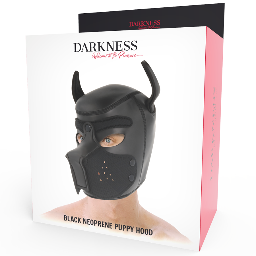 darkness masque pour chien en neoprene avec museau amovible l