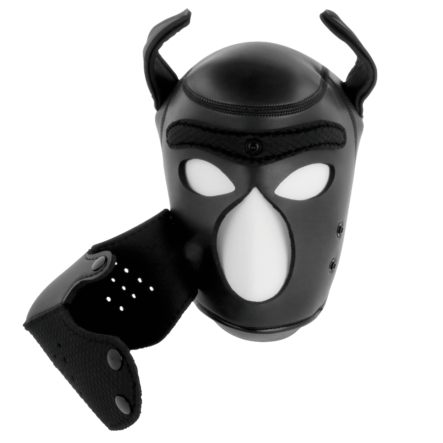 darkness masque pour chien en neoprene avec museau amovible l