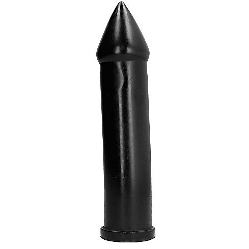 Gode noir effilé extra-long pour fisting — détail produit