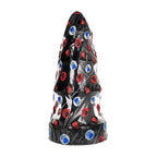 Plug anal All Black forme sapin — vue de profil