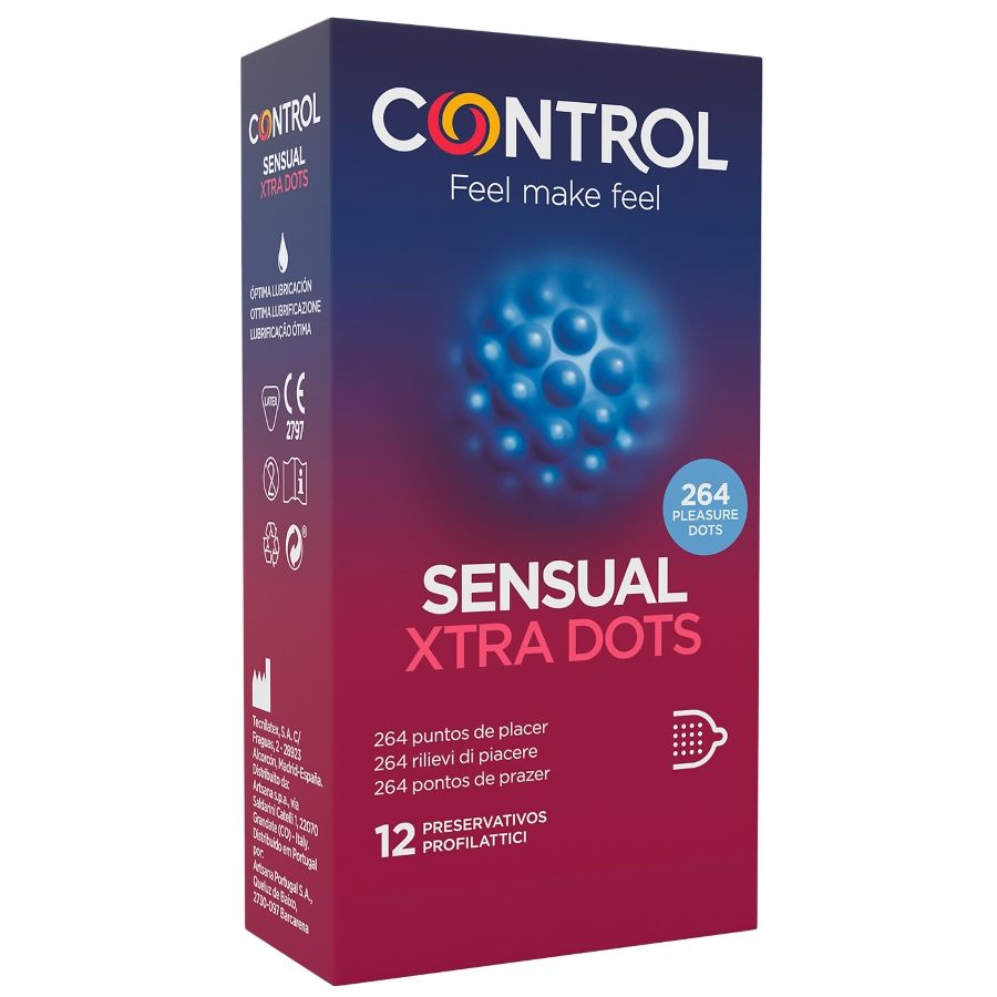 Préservatifs texturés Control Xtra Dots — vue principale