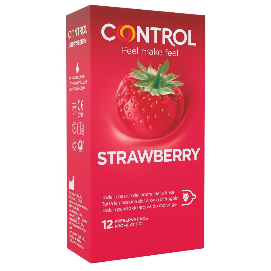Préservatifs aromatisés fraise Control Adapta — vue principale